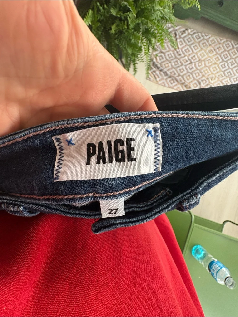 PAIGE Foreign Film Wide-Leg Cropped Jeans in Deep Blue - Picture 4 of 6